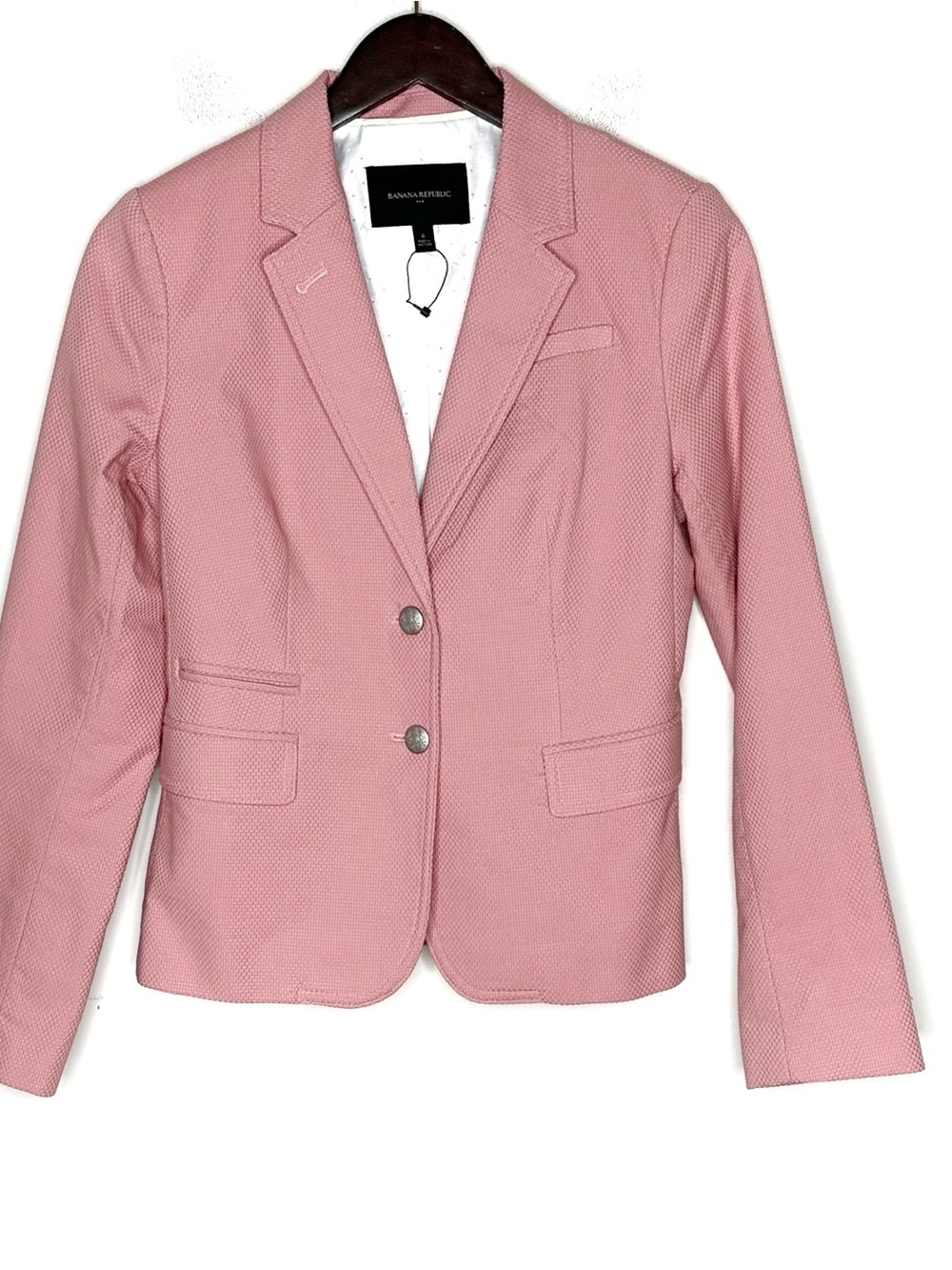 Banana Republic Pink Textured Women's Blazer